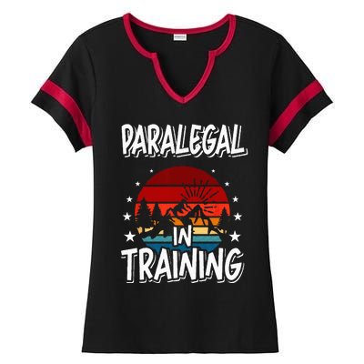 Paralegal in Training Future Paralegal Ladies Halftime Notch Neck Tee