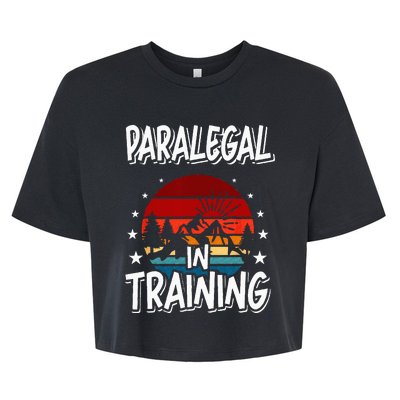 Paralegal in Training Future Paralegal Bella+Canvas Jersey Crop Tee