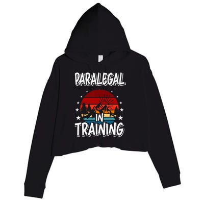 Paralegal in Training Future Paralegal Crop Fleece Hoodie