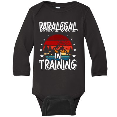 Paralegal in Training Future Paralegal Baby Long Sleeve Bodysuit