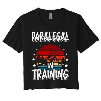 Paralegal in Training Future Paralegal Women's Crop Top Tee