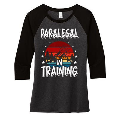 Paralegal in Training Future Paralegal Women's Tri-Blend 3/4-Sleeve Raglan Shirt