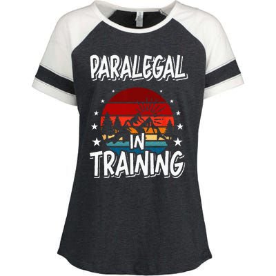 Paralegal in Training Future Paralegal Enza Ladies Jersey Colorblock Tee