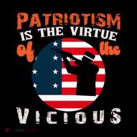 Patriotism Is The Virtue Of The Vicious Memorial Day Gift American Flag 7-Panel Snapback Hat