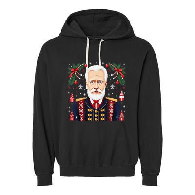 Pyotr Ilyich Tchaikovsky Christmas Nutcracker Composer Garment-Dyed Fleece Hoodie