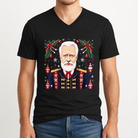 Pyotr Ilyich Tchaikovsky Christmas Nutcracker Composer V-Neck T-Shirt