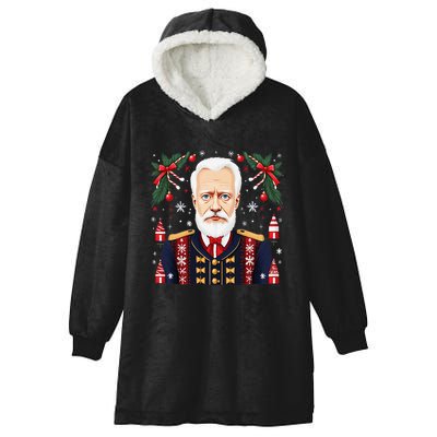 Pyotr Ilyich Tchaikovsky Christmas Nutcracker Composer Hooded Wearable Blanket