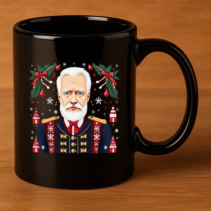 Pyotr Ilyich Tchaikovsky Christmas Nutcracker Composer 11oz C Handle Ceramic Mug