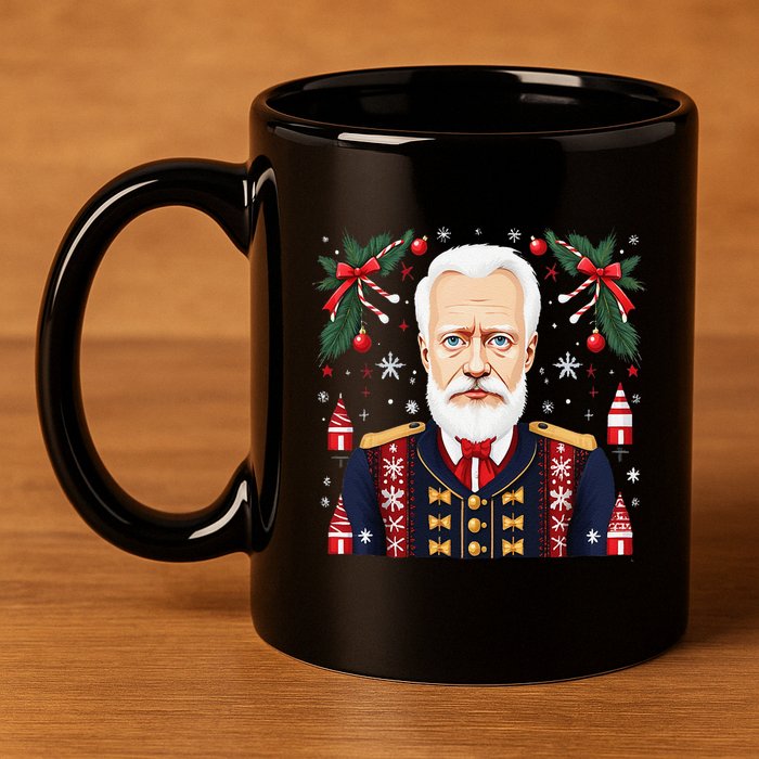 Pyotr Ilyich Tchaikovsky Christmas Nutcracker Composer 11oz C Handle Ceramic Mug