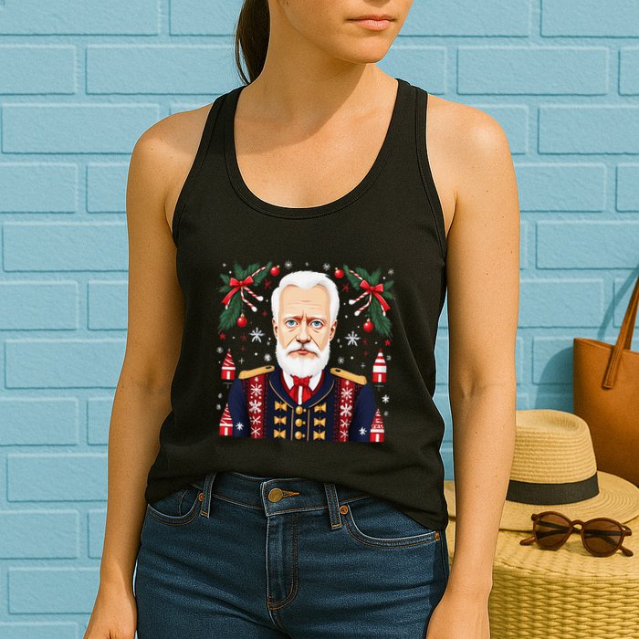 Pyotr Ilyich Tchaikovsky Christmas Nutcracker Composer Womens Tank Top