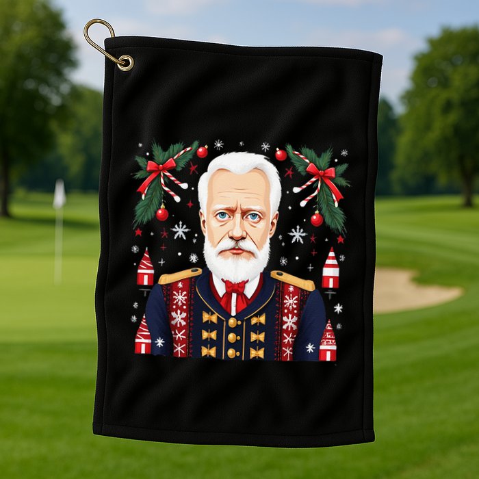 Pyotr Ilyich Tchaikovsky Christmas Nutcracker Composer Golf Towel