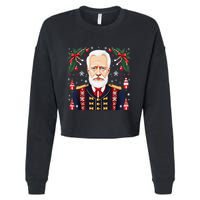 Pyotr Ilyich Tchaikovsky Christmas Nutcracker Composer Cropped Pullover Crew