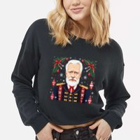 Pyotr Ilyich Tchaikovsky Christmas Nutcracker Composer Cropped Pullover Crew