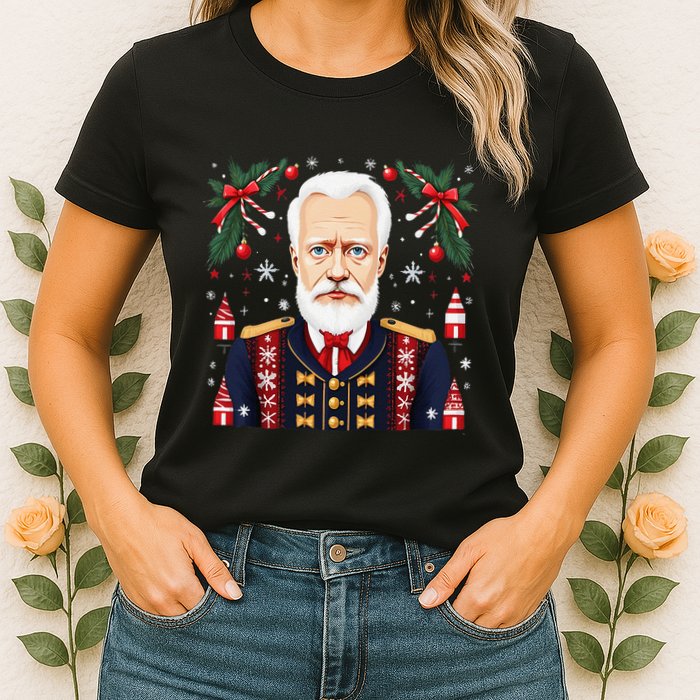Pyotr Ilyich Tchaikovsky Christmas Nutcracker Composer Womens T-Shirt