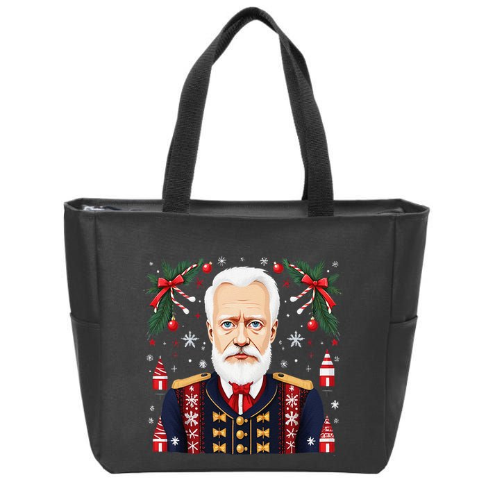 Pyotr Ilyich Tchaikovsky Christmas Nutcracker Composer Zip Tote Bag