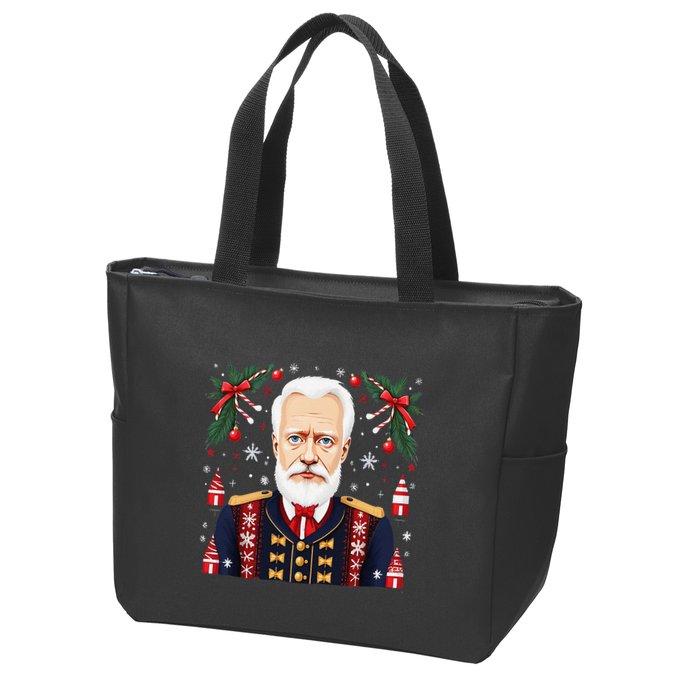 Pyotr Ilyich Tchaikovsky Christmas Nutcracker Composer Zip Tote Bag