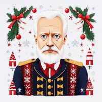 Pyotr Ilyich Tchaikovsky Christmas Nutcracker Composer Garment-Dyed Sweatshirt