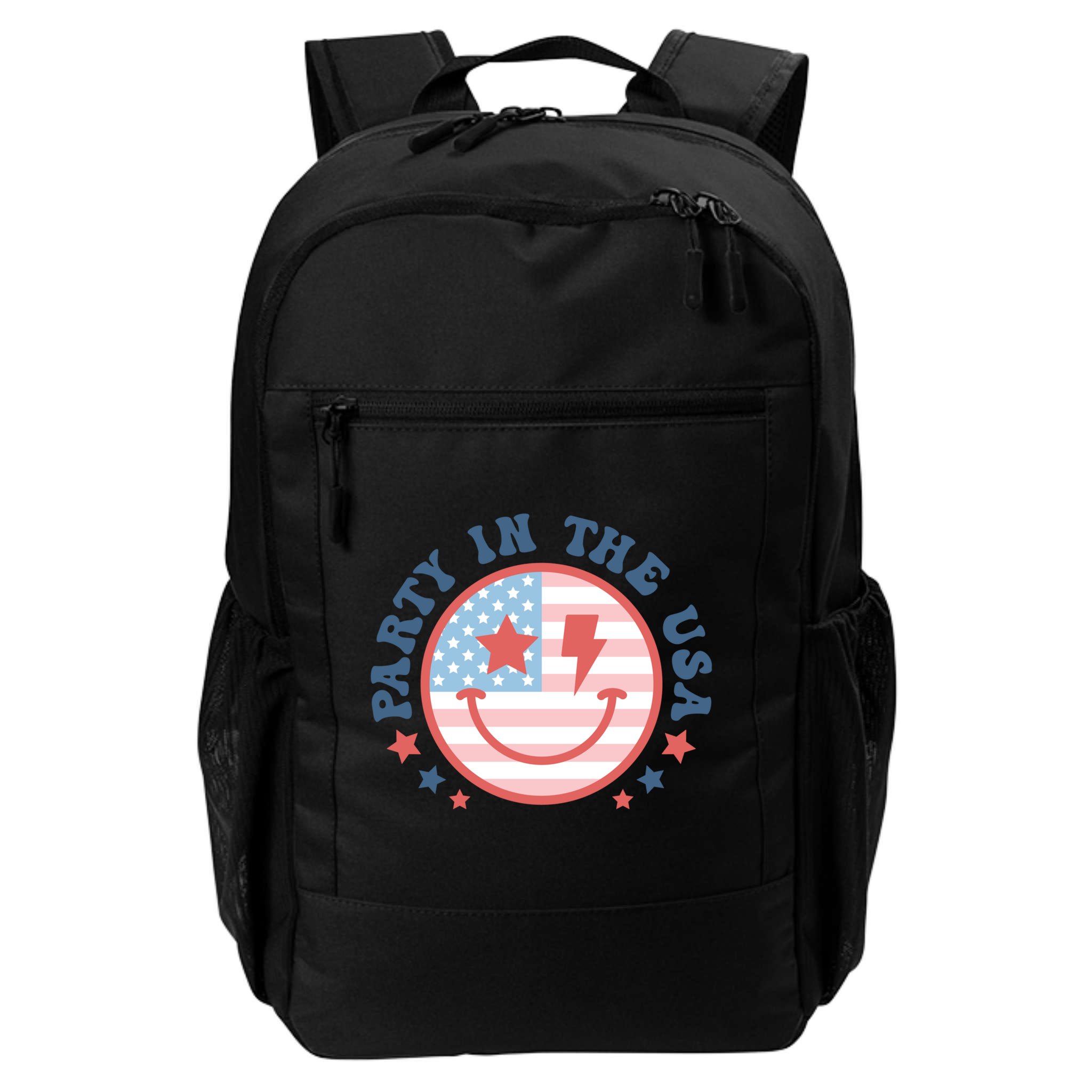 Party In The Usa 4th Of July Preppy Smile Aesthetic Gift Backpack