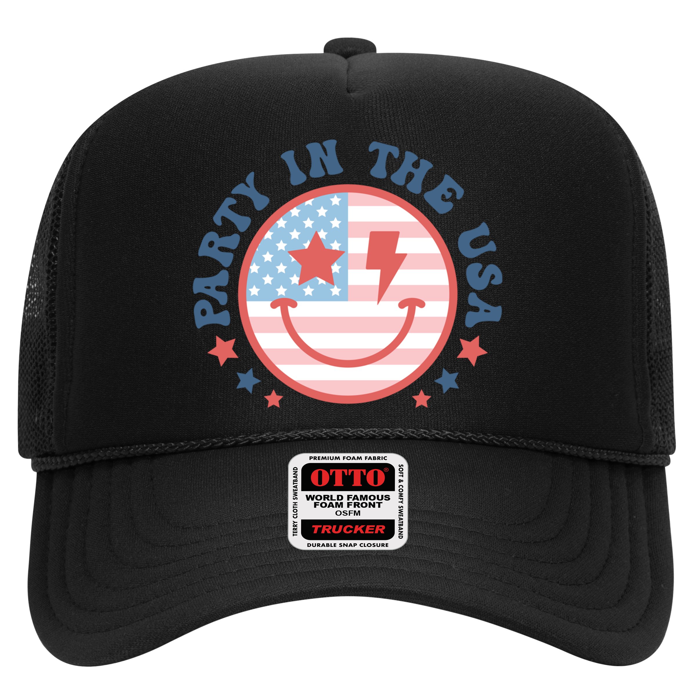 Party In The Usa 4th Of July Preppy Smile Aesthetic Gift Hat