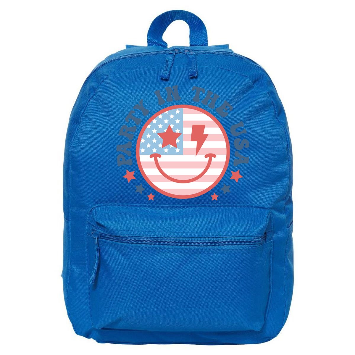 Party In The Usa 4th Of July Preppy Smile Aesthetic Gift 16 in Basic Backpack