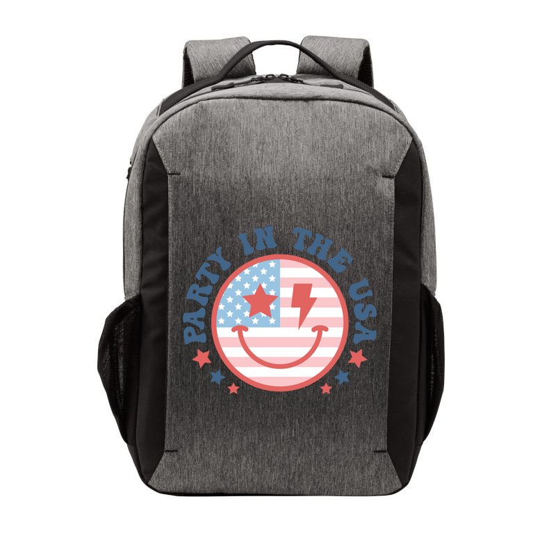 Party In The Usa 4th Of July Preppy Smile Aesthetic Gift Vector Backpack