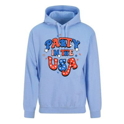 Party In The USA 4th Of July Independence Day USA Vintage Unisex Surf Hoodie