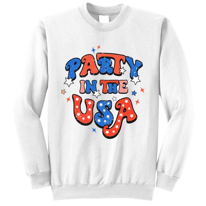 Party In The USA 4th Of July Independence Day USA Vintage Sweatshirt