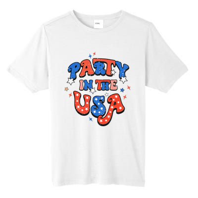 Party In The USA 4th Of July Independence Day USA Vintage Tall Fusion ChromaSoft Performance T-Shirt