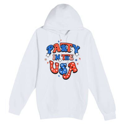 Party In The USA 4th Of July Independence Day USA Vintage Premium Pullover Hoodie