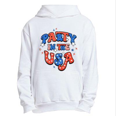 Party In The USA 4th Of July Independence Day USA Vintage Urban Pullover Hoodie