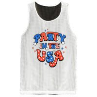 Party In The USA 4th Of July Independence Day USA Vintage Mesh Reversible Basketball Jersey Tank