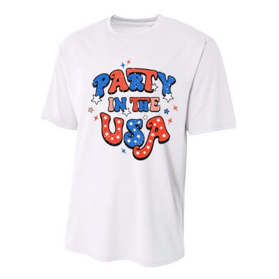 Party In The USA 4th Of July Independence Day USA Vintage Performance Sprint T-Shirt