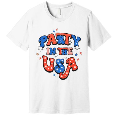 Party In The USA 4th Of July Independence Day USA Vintage Premium T-Shirt