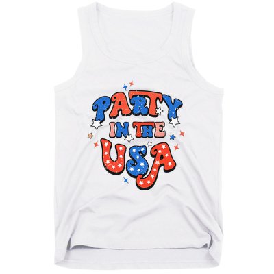 Party In The USA 4th Of July Independence Day USA Vintage Tank Top