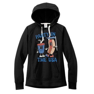 Party In The Usa Women's Fleece Hoodie