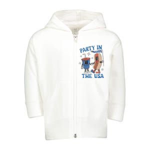 Party In The Usa Toddler Zip Fleece Hoodie