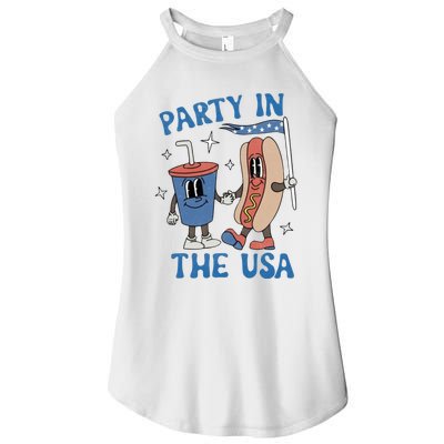 Party In The Usa Women’s Perfect Tri Rocker Tank