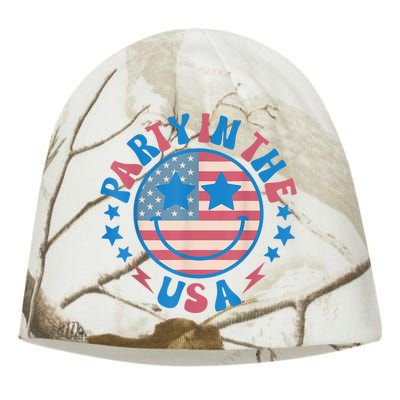 Party In The Usa 4th Of July Preppy Smile Kati - Camo Knit Beanie