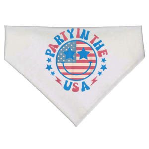 Party In The Usa 4th Of July Preppy Smile USA-Made Doggie Bandana