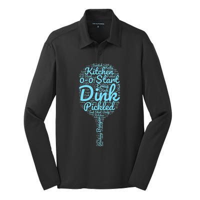 Pickleball improves the phrases of the memory drink player Silk Touch Performance Long Sleeve Polo