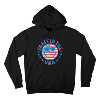 Party In The Usa 4th Of July Preppy Smile Hoodie