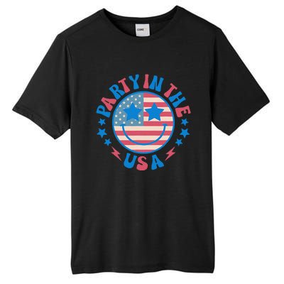 Party In The Usa 4th Of July Preppy Smile Tall Fusion ChromaSoft Performance T-Shirt