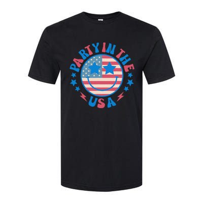 Party In The Usa 4th Of July Preppy Smile Softstyle CVC T-Shirt