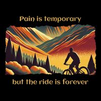 Pain Is Temporary Bikelife Cyclist Biker Mtb .Png Visor