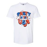 Party In The USA 4th Of July Independence Day USA Vintage Softstyle CVC T-Shirt