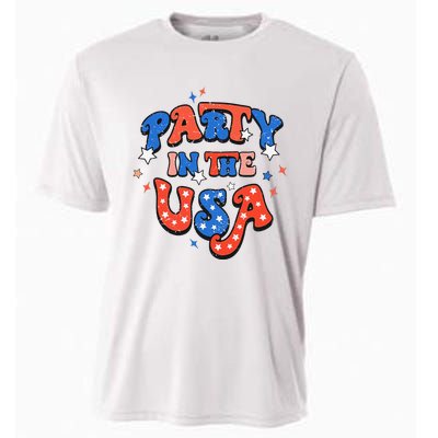 Party In The USA 4th Of July Independence Day USA Vintage Cooling Performance Crew T-Shirt