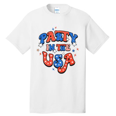 Party In The USA 4th Of July Independence Day USA Vintage Tall T-Shirt