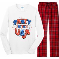 Party In The USA 4th Of July Independence Day USA Vintage Long Sleeve Pajama Set