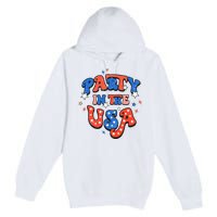 Party In The USA 4th Of July Independence Day USA Vintage Premium Pullover Hoodie