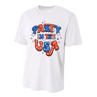 Party In The USA 4th Of July Independence Day USA Vintage Performance Sprint T-Shirt